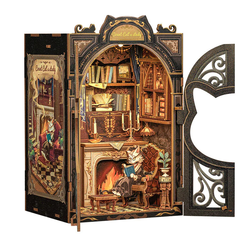 Miniature DIY Cottage Book Stand – Whimsical Shelf Charm