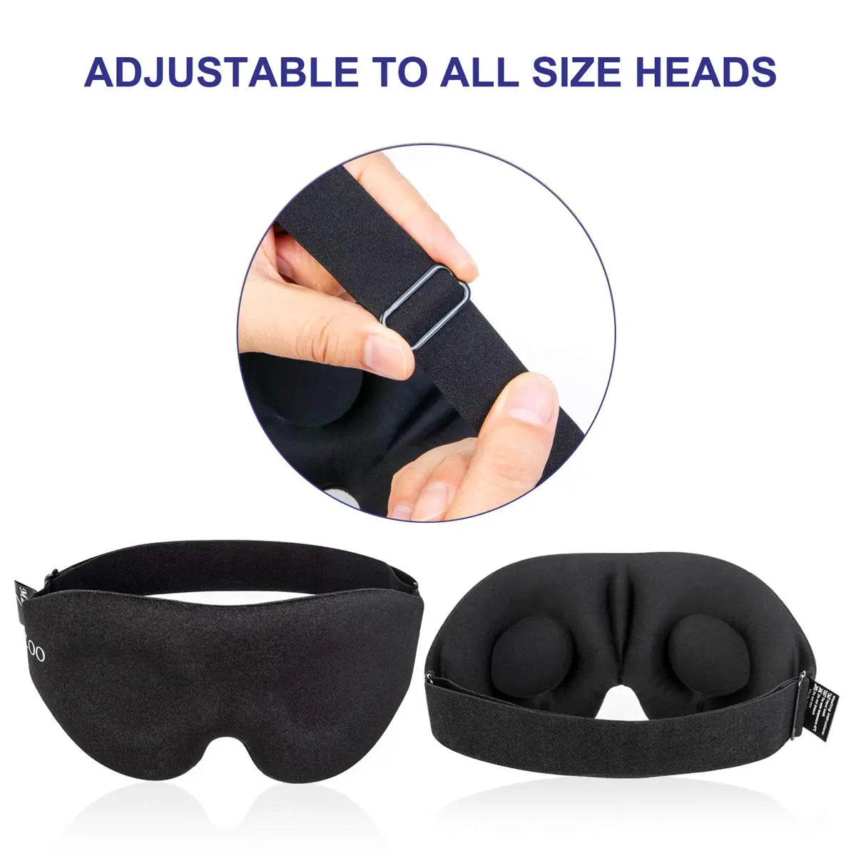 3D Contoured Sleep Eye Mask – Light-Blocking, Pressure-Free & Breathable for Deep Rest