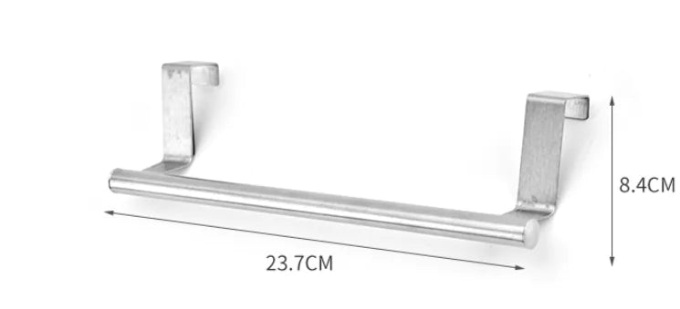 Stainless Steel Towel Rack – Over-the-Door, No-Drill, Modern Minimalist Design