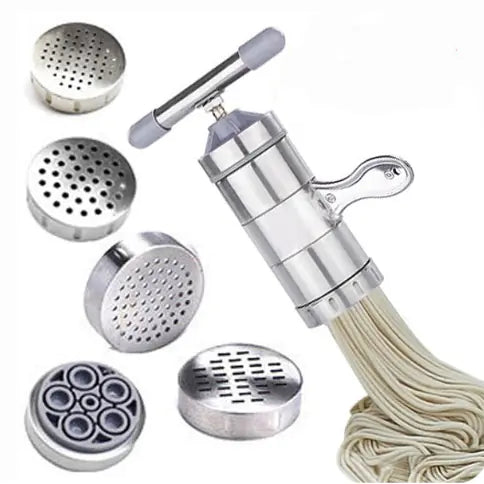 Manual Stainless Steel Noodle Maker – Compact Pasta Machine for Homemade Noodles