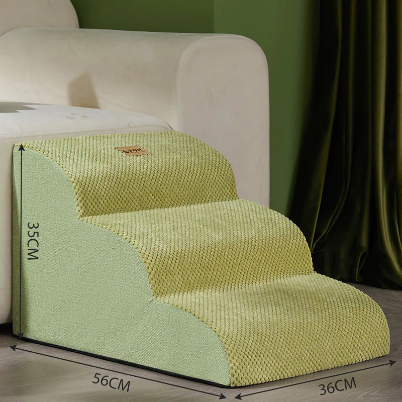 Pet Dog Ramp Stairs – Soft Foldable Slope Ladder for Beds & Couches