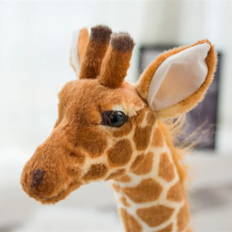 Huge Realistic Giraffe Plush Toy – Extra-Large Stuffed Animal for Kids & Home Decor