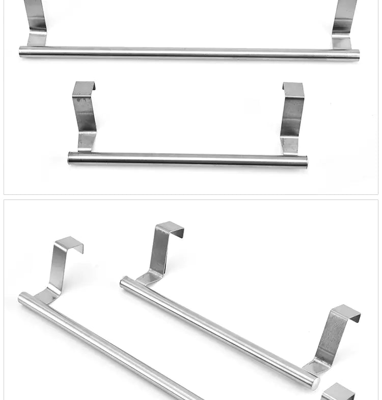 Stainless Steel Towel Rack – Over-the-Door, No-Drill, Modern Minimalist Design