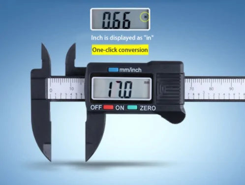 Digital Display Vernier Caliper – High Precision Carbon Fiber Tool with LCD Screen