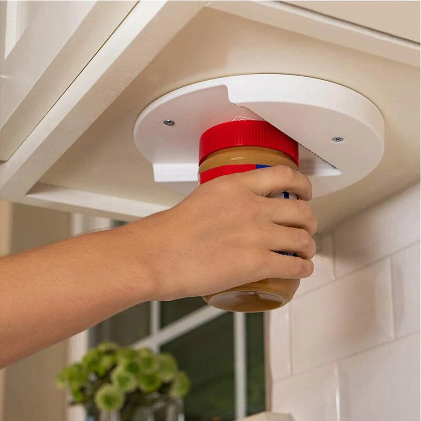 Under Cabinet Jar Opener – Sleek, Space-Saving & Effortless Lid Opener