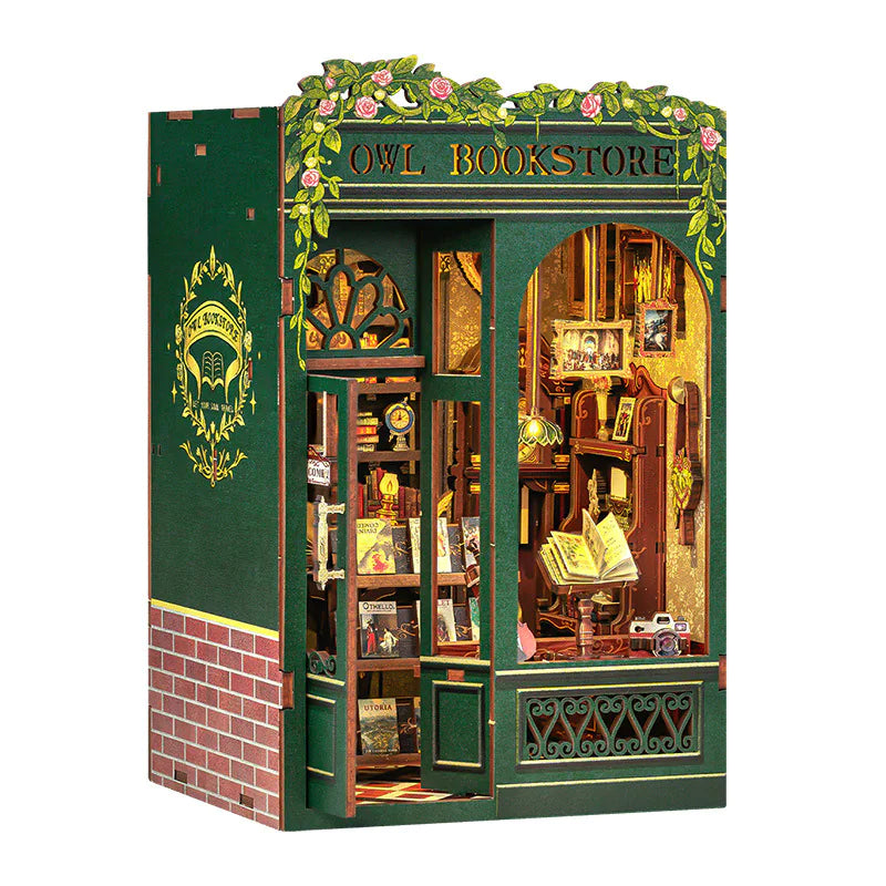 Miniature DIY Cottage Book Stand – Whimsical Shelf Charm
