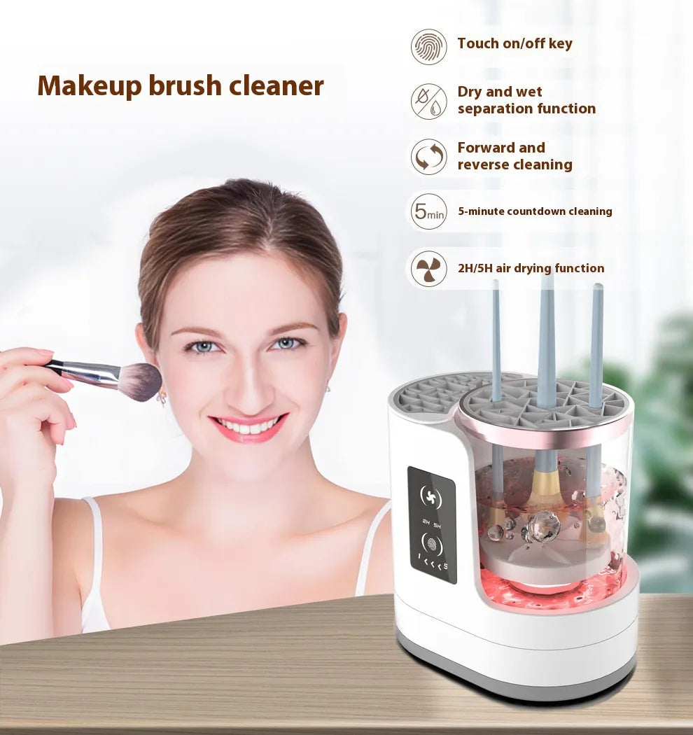 USB Electric Makeup Brush Cleaner & Dryer – Automatic Cleaning for Beauty Tools