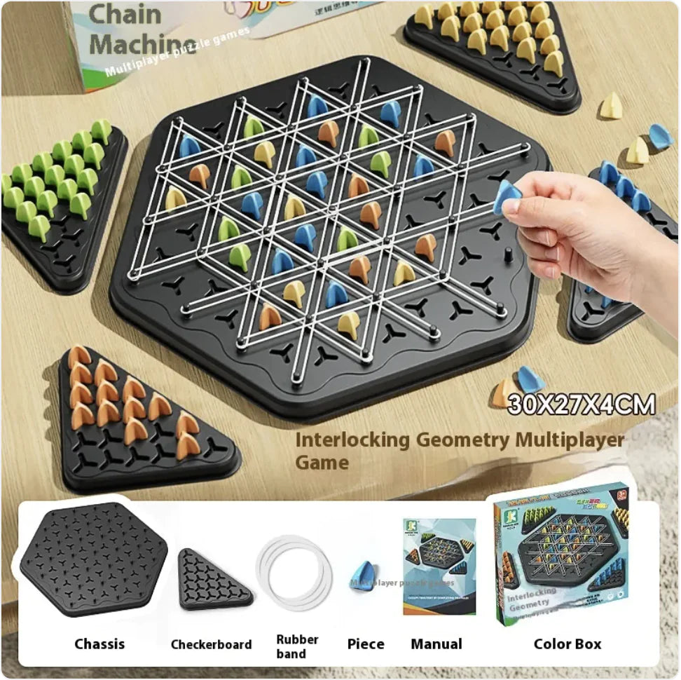 Chain Chess Puzzle Game – Strategic Family Board Game for All Ages