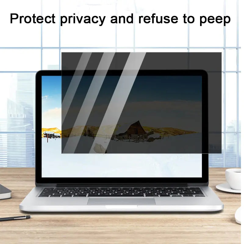 Anti-Spy Laptop Privacy Screen – Matte Waterproof Display Protector