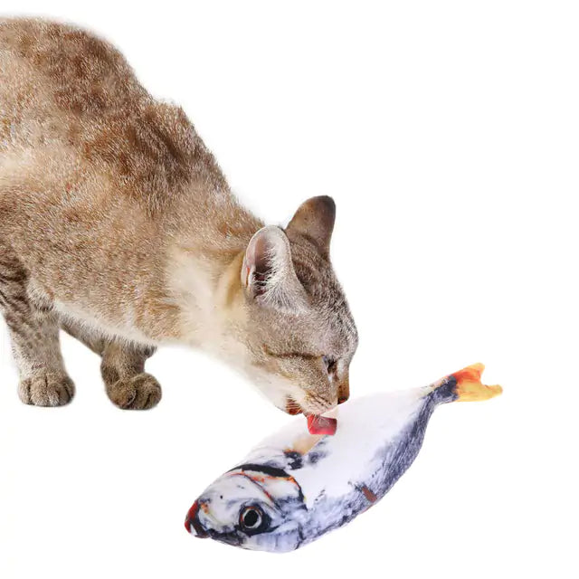 Interactive Plush Cat Toy – Creative Fish Shape with Catnip Filling