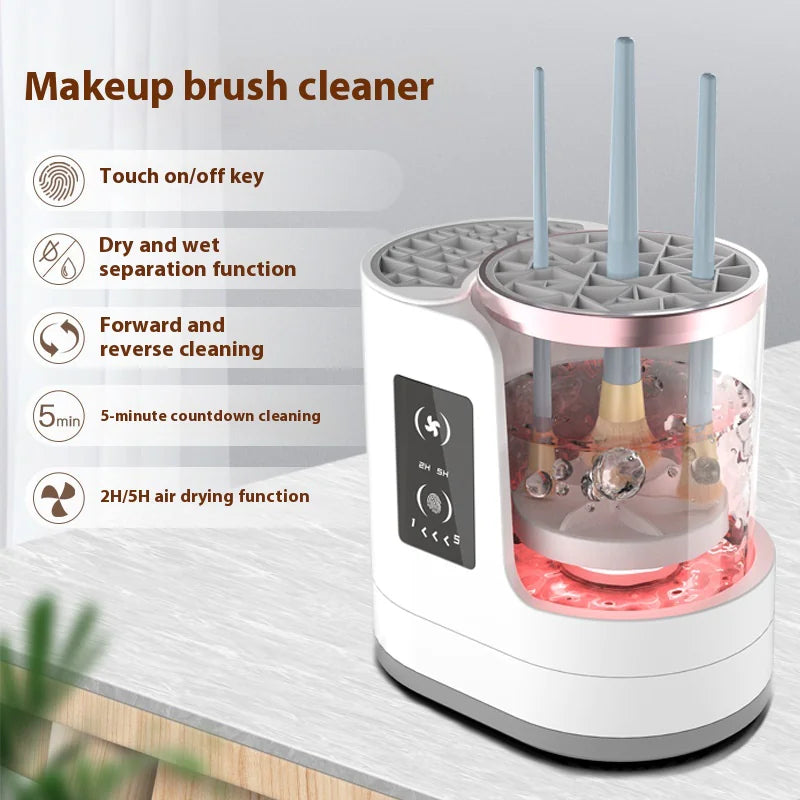 USB Electric Makeup Brush Cleaner & Dryer – Automatic Cleaning for Beauty Tools