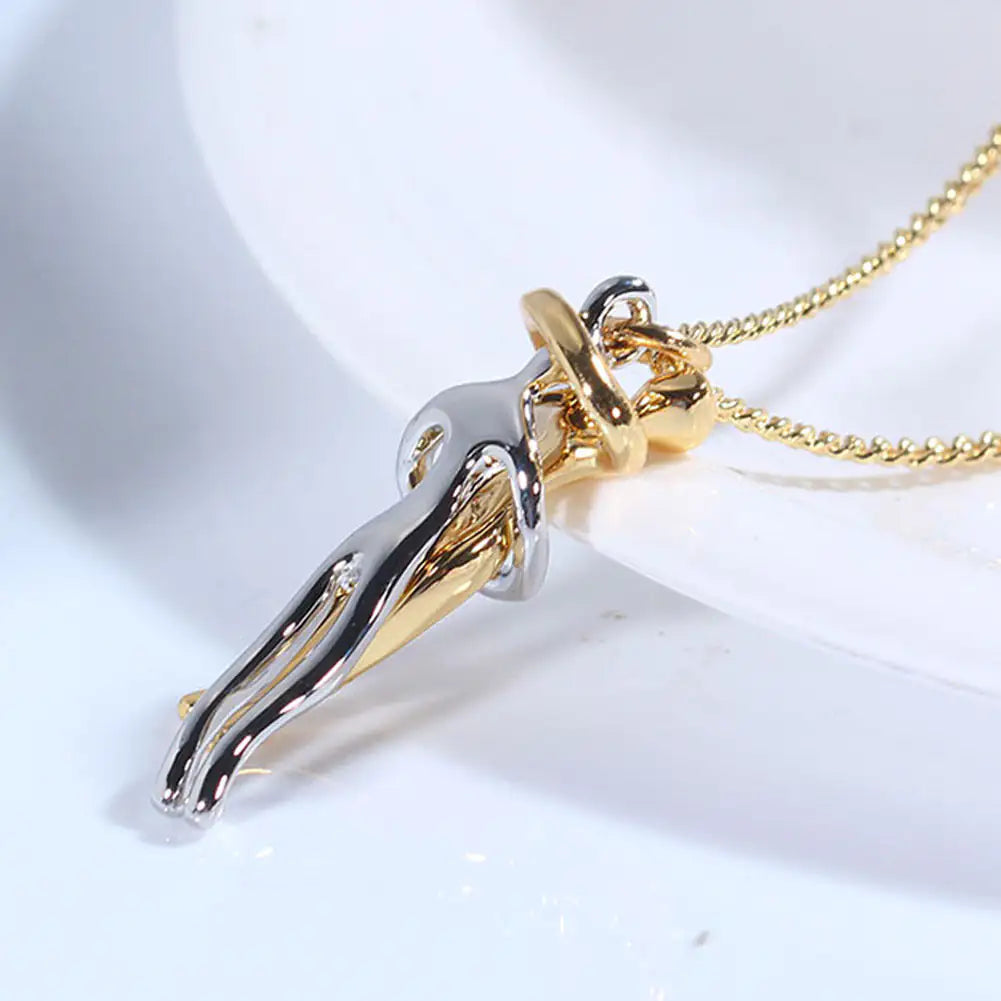 Hug Necklace – Unisex Symbol of Love and Connection