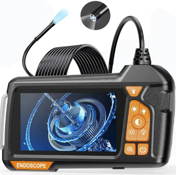 Handheld Inspection Endoscope with HD Screen – Single Lens, Waterproof Probe
