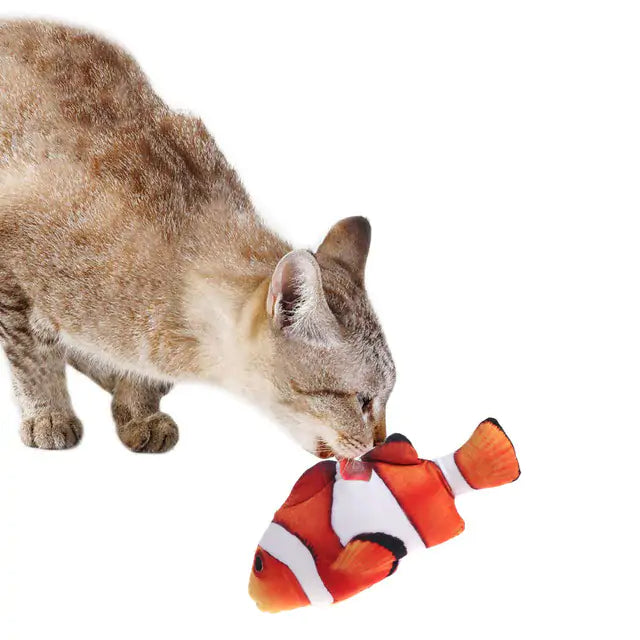 Interactive Plush Cat Toy – Creative Fish Shape with Catnip Filling
