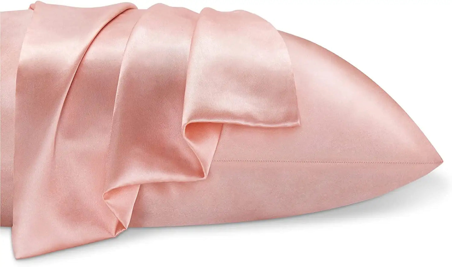 Luxury Satin Silk Pillowcases (Set of 2) for Hair & Skin – Anti-Frizz, Anti-Wrinkle