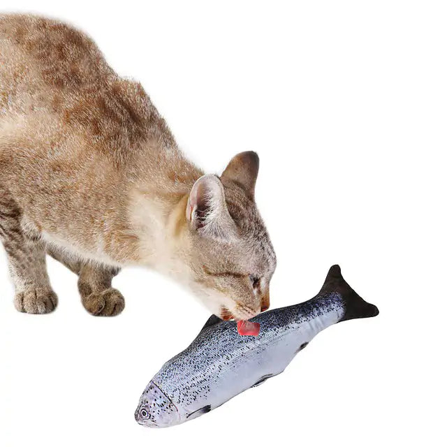 Interactive Plush Cat Toy – Creative Fish Shape with Catnip Filling