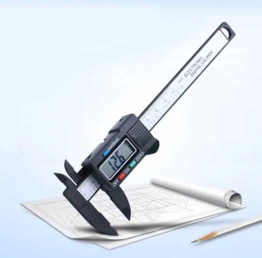 Digital Display Vernier Caliper – High Precision Carbon Fiber Tool with LCD Screen