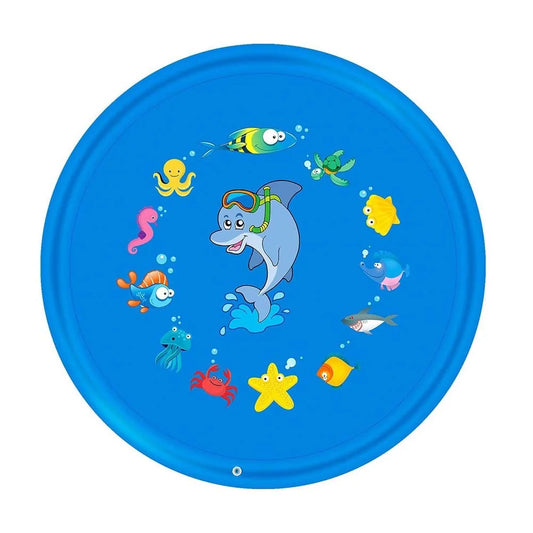 Outdoor Inflatable Sprinkler Play Mat for Kids – Sea Animal Splash Pad