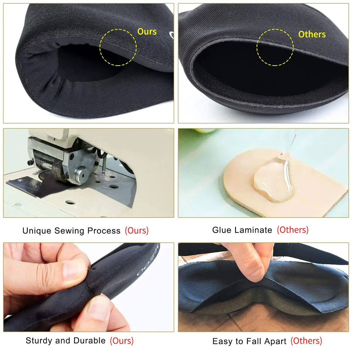 3D Contoured Sleep Eye Mask – Light-Blocking, Pressure-Free & Breathable for Deep Rest