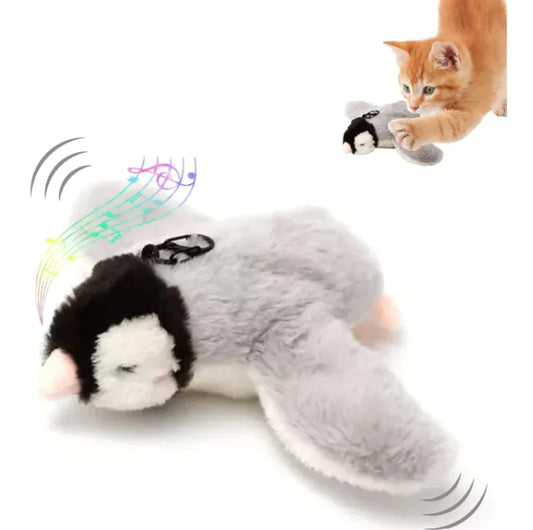 Interactive Chirping Bird Cat Toy – Realistic Flapping & Sound Action