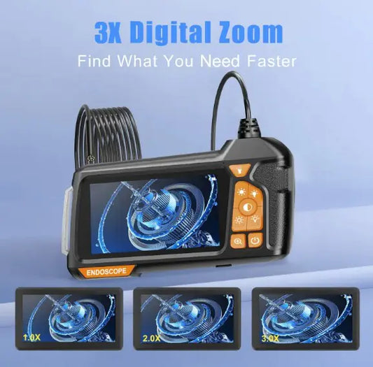 Handheld Inspection Endoscope with HD Screen – Single Lens, Waterproof Probe